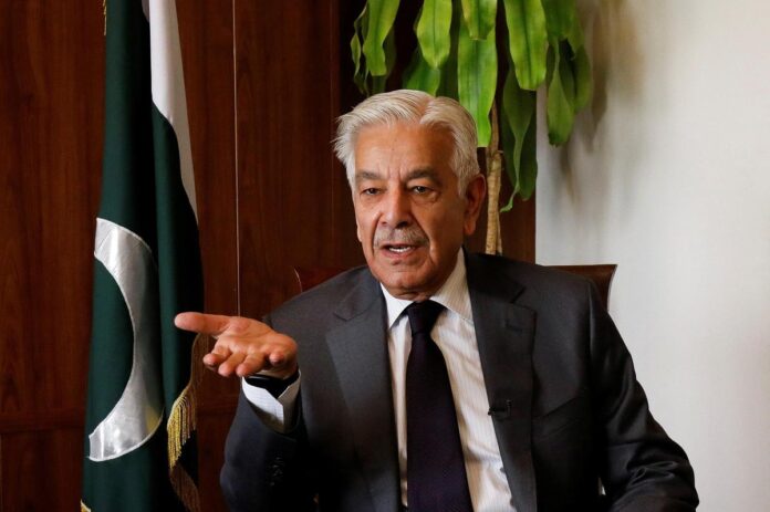Pakistan’s Defence Minister Khawaja Asif