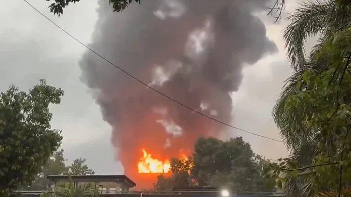 A fire at the South 24 Parganas Zilla Parishad office in Kolkata reportedly destroyed around 4,000 EVMs stored on the upper floors of the building.