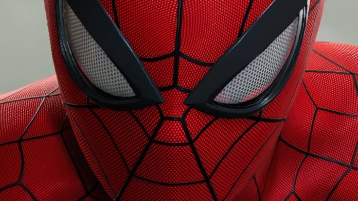 Spider-Man hero in high-action pose ready for battle