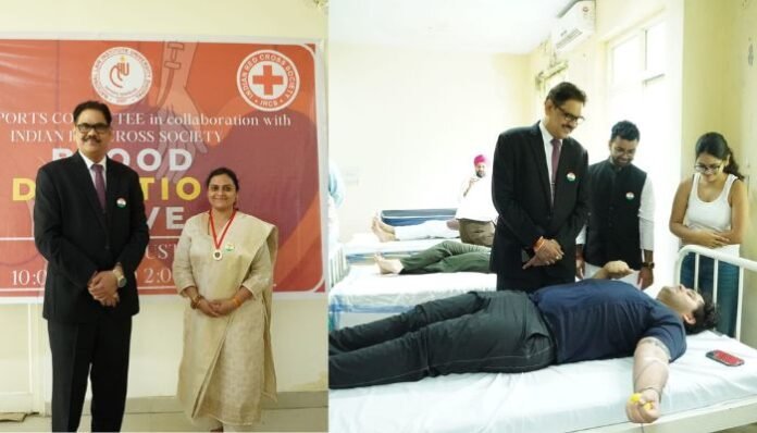 NLIU Bhopal Holds Blood Donation Drive