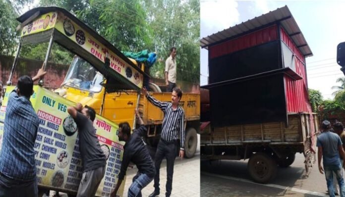 BMC Removes Encroachments, Seizes 7 Trucks of Goods