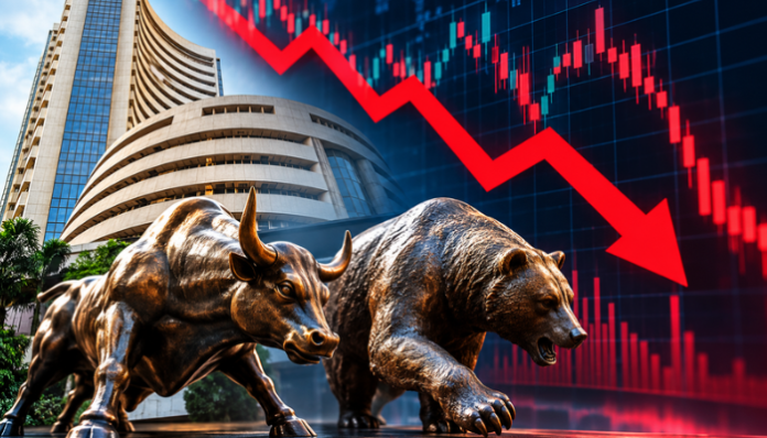Sensex Falls 876 Points, Nifty Below 23,000