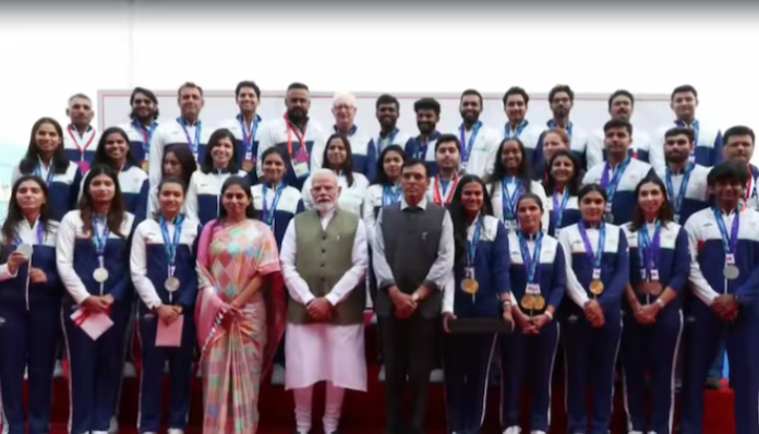 PM Modi felicitates Asian Games medallists