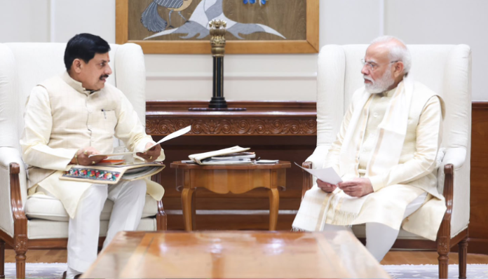 MP CM Meets PM Modi, Invites Him to Summit