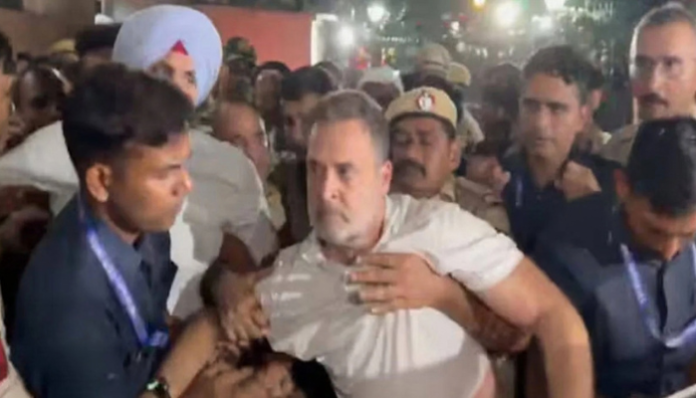 Rahul Gandhi, Priyanka Gandhi Detained During Delhi Protest